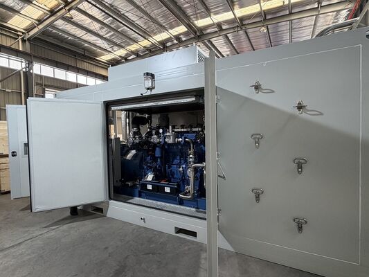 Un buon prezzo. Gruppo elettrogeno a gas naturale Yuchai da 400 kW con cabina insonorizzata per alimentazione esterna in linea